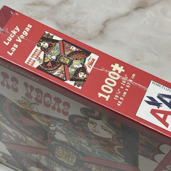 New Lucky Las Vegas Puzzle New York Puzzle Company 1000 Pc Fly TWA - Picture 4 of 10